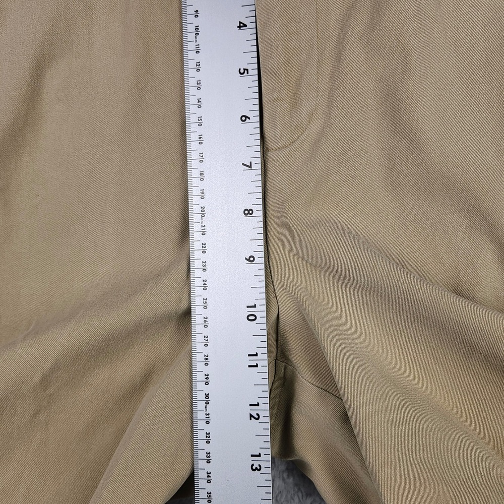 Lauren Ralph Lauren Chino Pants Women 14 Tan Beige Stretch Straight Leg - Picture 13 of 13